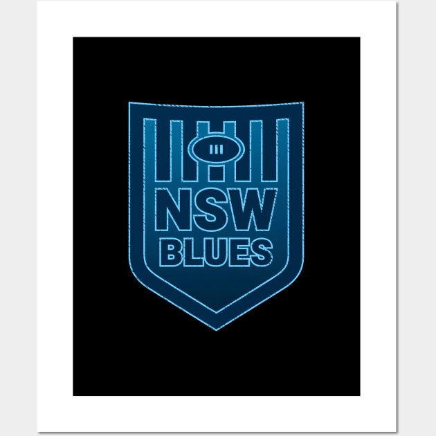 Up The Blues! Wall Art by GEEKsomniac